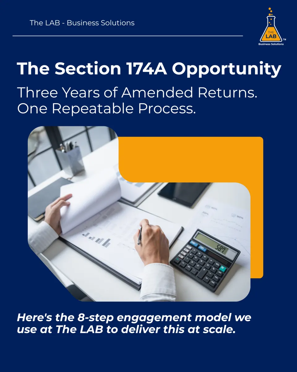 Cover of The LAB’s Section 174A Opportunity playbook